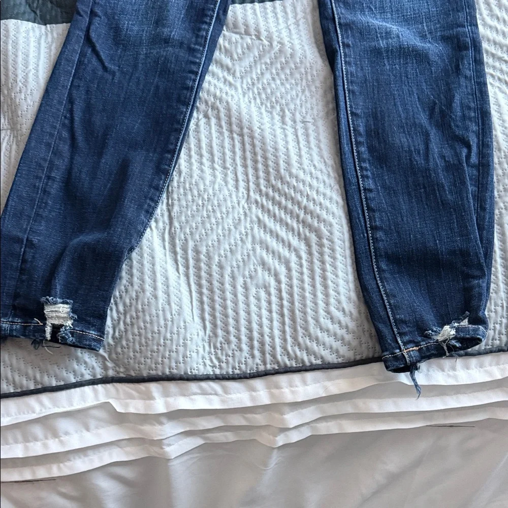 Dark Blue Women's High-Rise Skinny Jeans- BKE PARKER - Picture 7 of 9